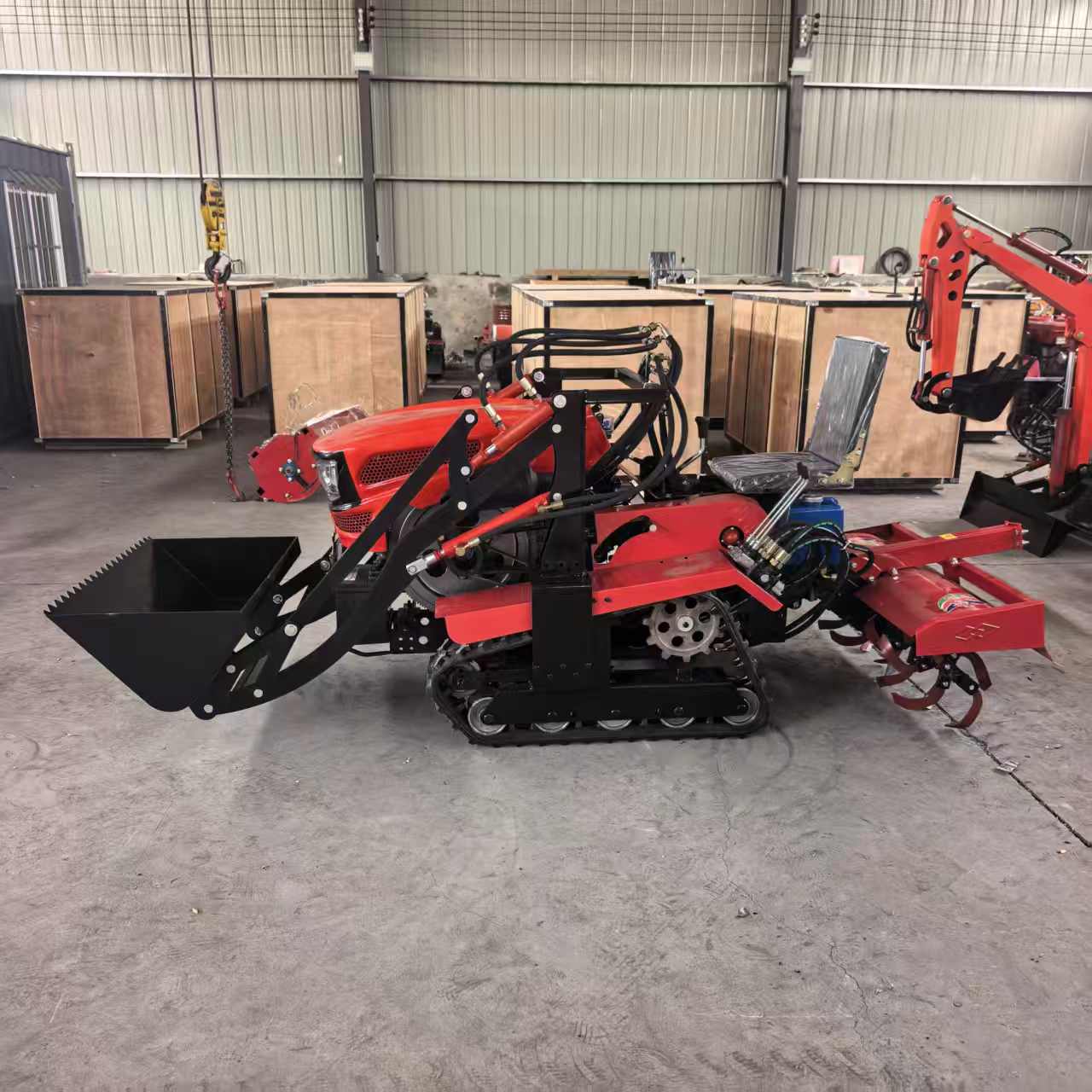 Agriculture Farming Working - 25HP 35HP 미니 고무궤도 트랙터(프론트 엔드
