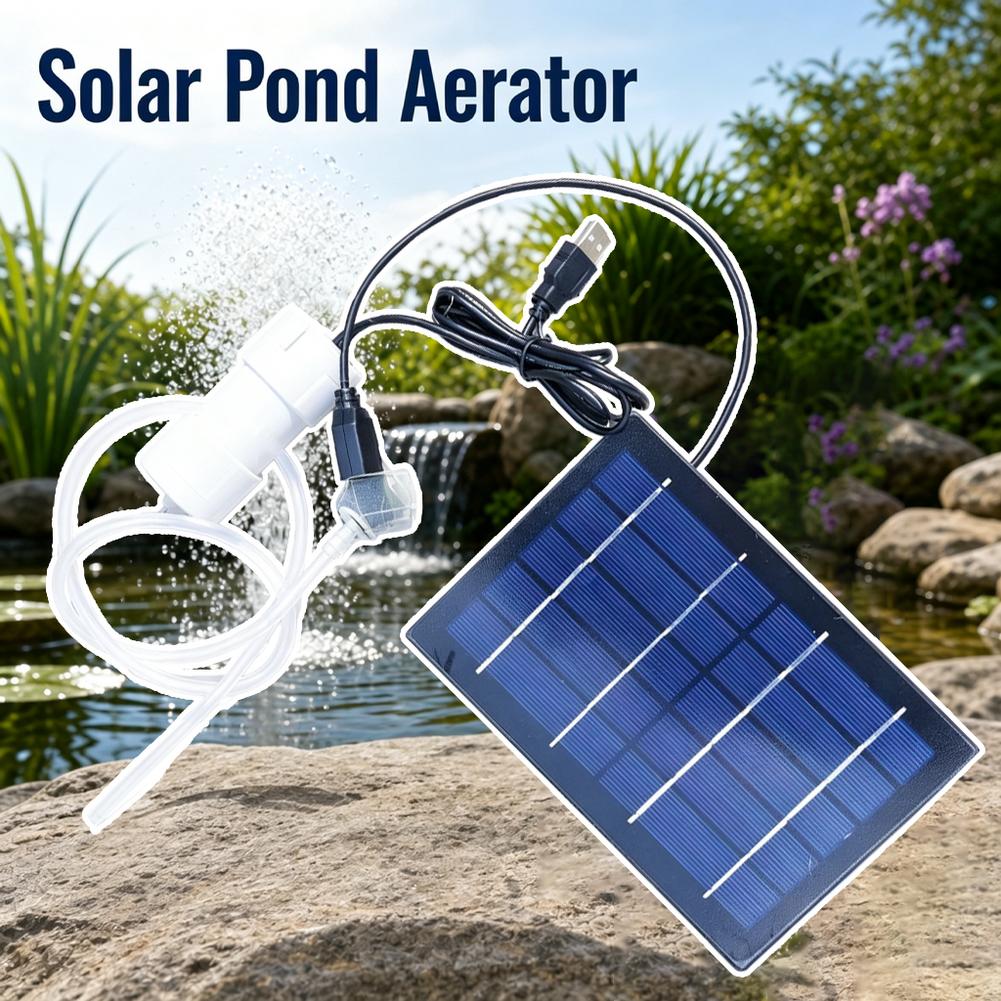 태양열 에어 펌프 수족관 산소 공급기 USB 충전식 저 - Fish Pond Aerator 리뷰 및 가격