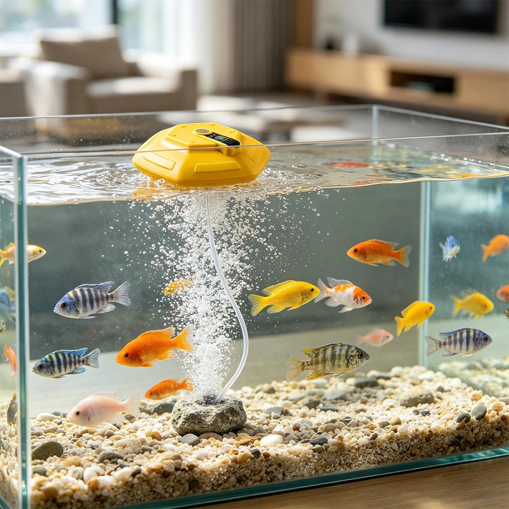 USB 충전식 스마트 휴대용 산소 공급기, 조용한 에어 - Fish Pond Aerator 리뷰 및 가격