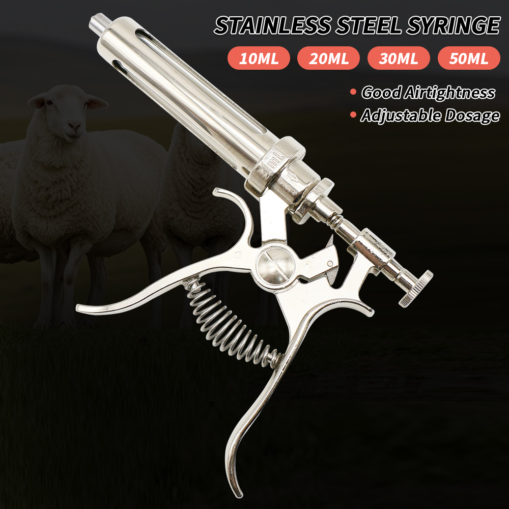 10~50ml 용량의 동물용 연속 주사기, 회전식 디자 - Veterinary Syringe Gun 리뷰 및 가격