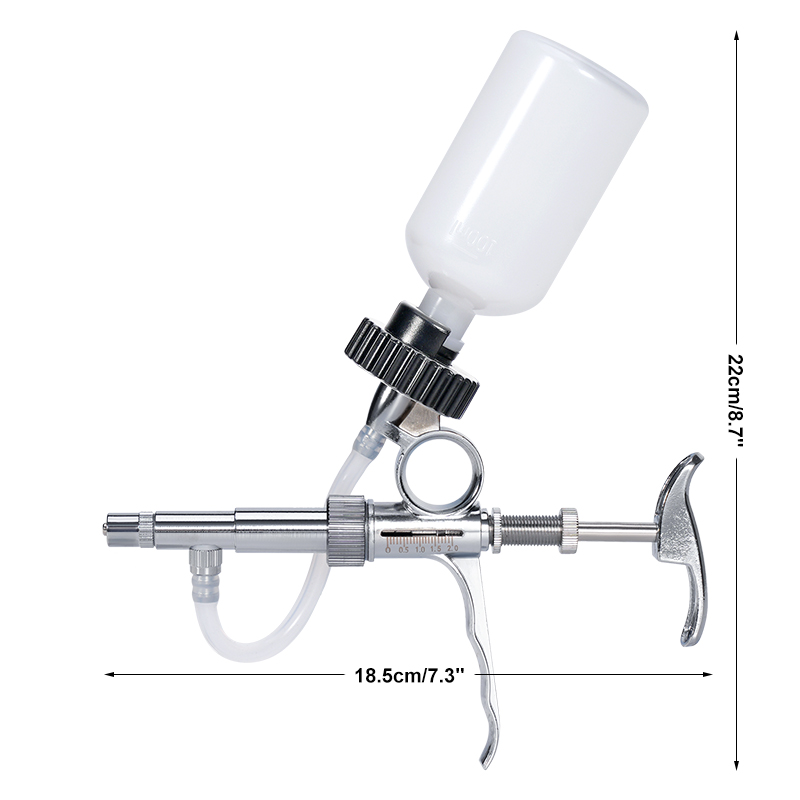 2/5ML 백신 주사기 수의학용 연속 주입 주사기 소  - Veterinary Syringe Gun 리뷰 및 가격