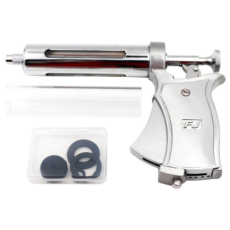 50ml 용량의 스테인리스 스틸 재질 반자동 수의용 주 - Veterinary Syringe Gun 리뷰 및 가격