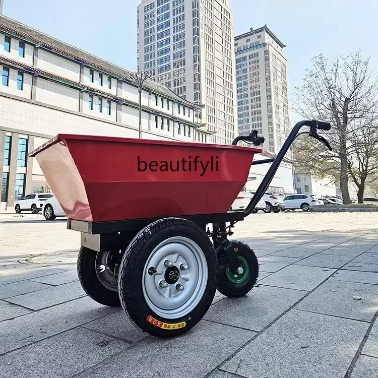 농업용 전동 트롤리, 농장 운반차, 전동 핸드 푸시,  - Organic Farming Of Agriculture 리뷰 및 가격
