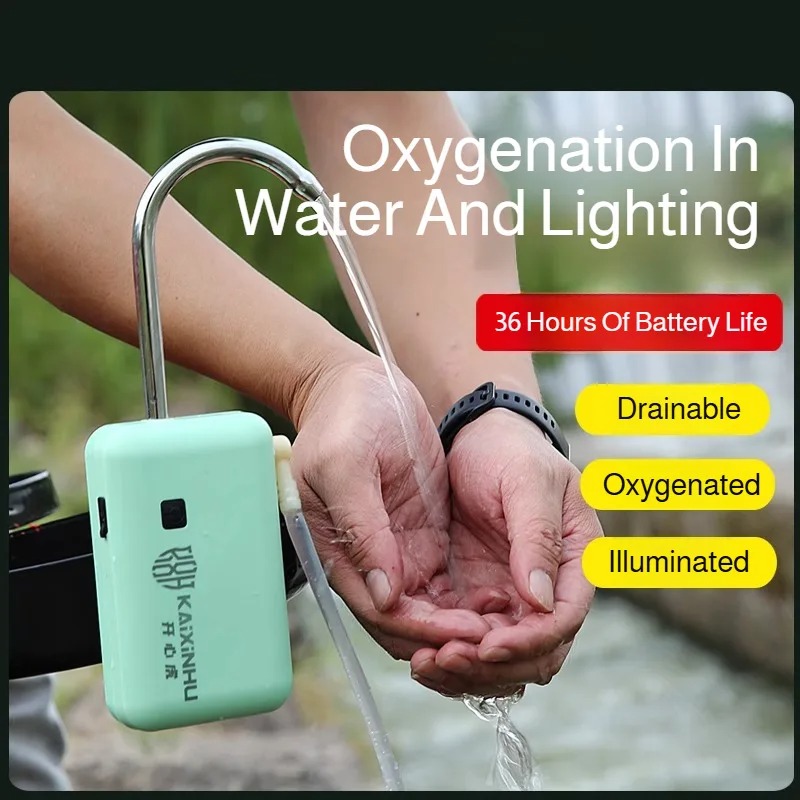 휴대용 USB 충전식 전기 낚시 산소 펌프(LED 조명 - Fish Pond Aerator 리뷰 및 가격