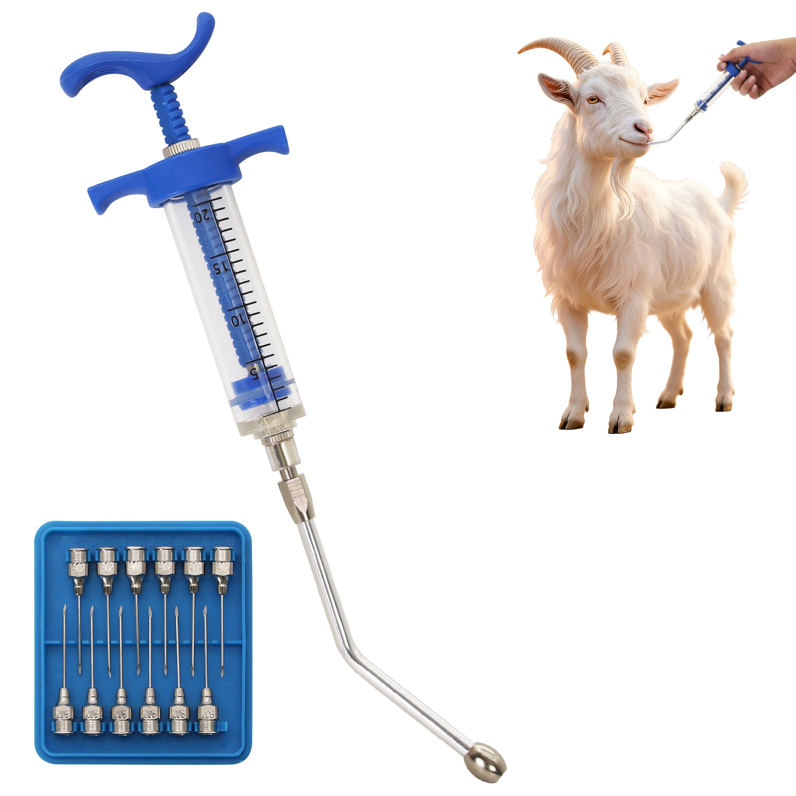 2개입 10/20/50ml 수의학용 백신 주사기, 2개 - Veterinary Syringe Gun 리뷰 및 가격